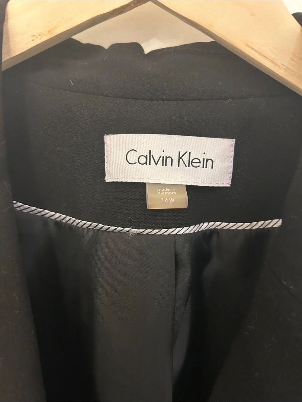 Calvin Klein Black Tailored Women's Blazer